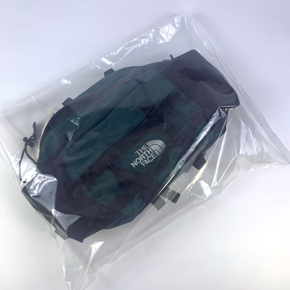 VTG The North Face Day Hiker Lumbar Fanny Pack Alpine Green Black Water Holder - Picture 16 of 16